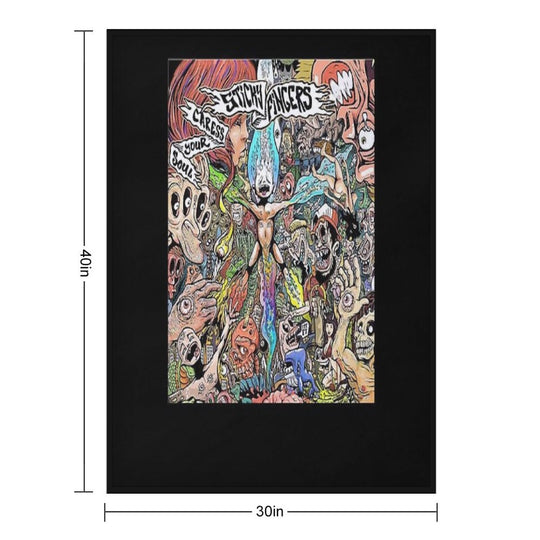 Sticky Fingers Caress Your Soul Eco-conscious Throw Blanket
