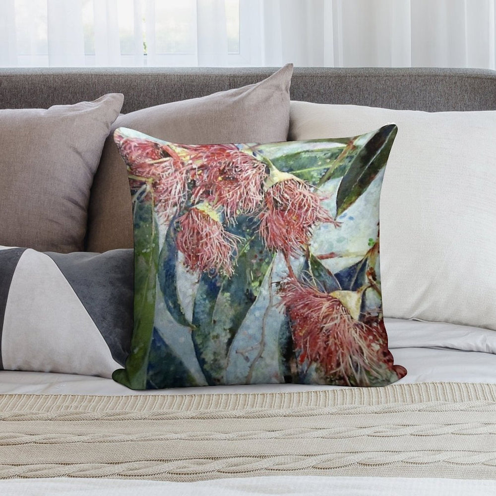Eucalyptus Gum Blossoms Soft Decorative Cover Throw Pillow