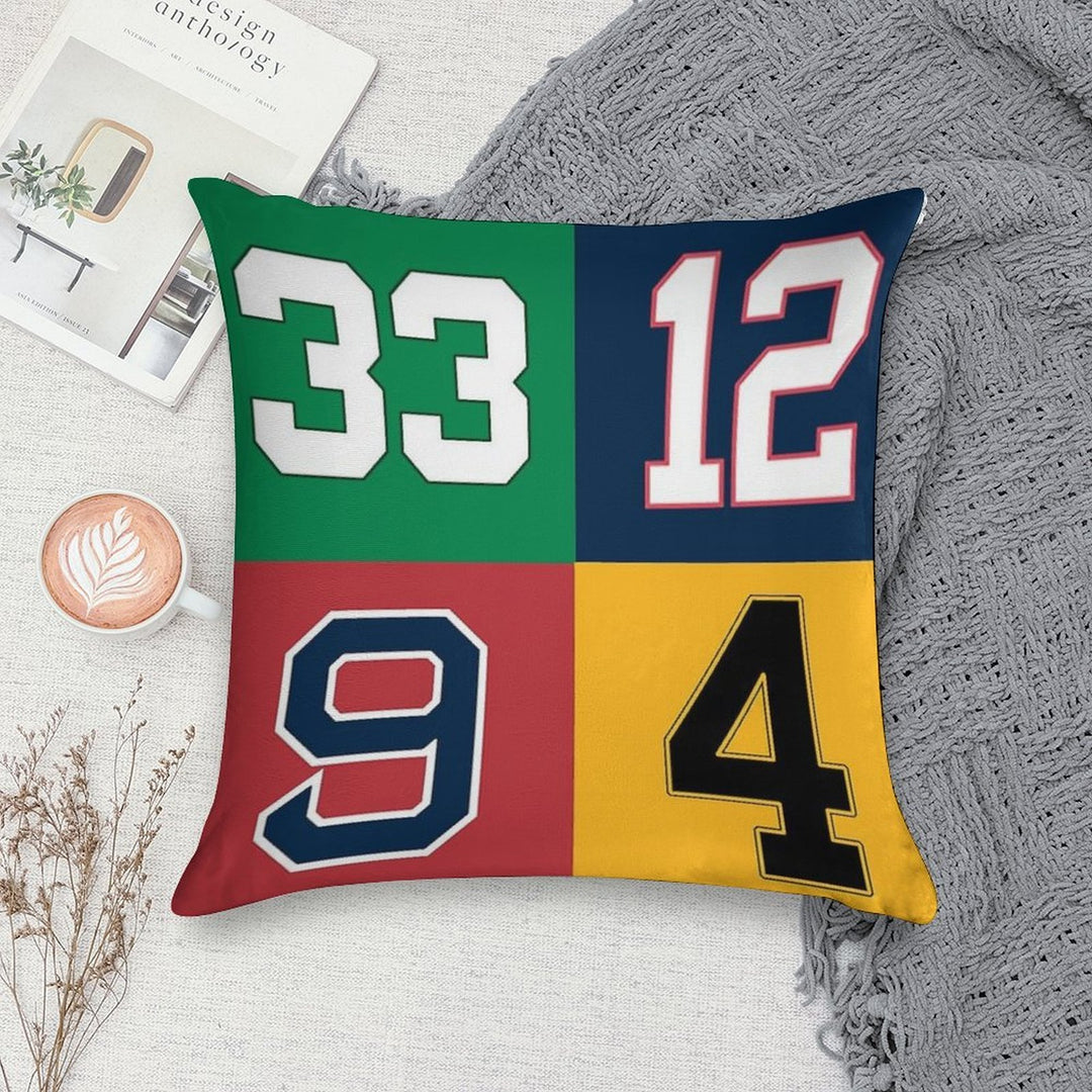 Boston Sports Legends Soft Home Decor Throw Pillow