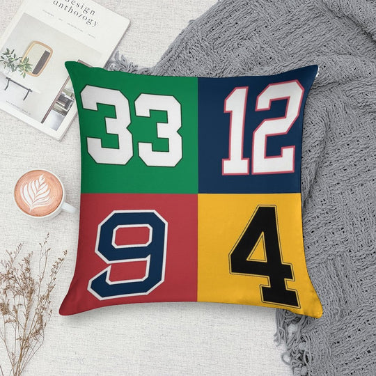 Boston Sports Legends Soft Home Decor Throw Pillow