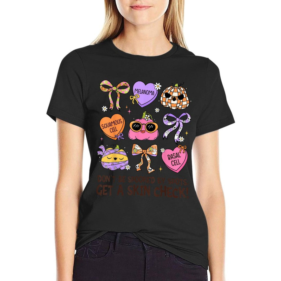Get A Skin Check Dermatologist Dermatology Nurse Halloween  Soft T-Shirt