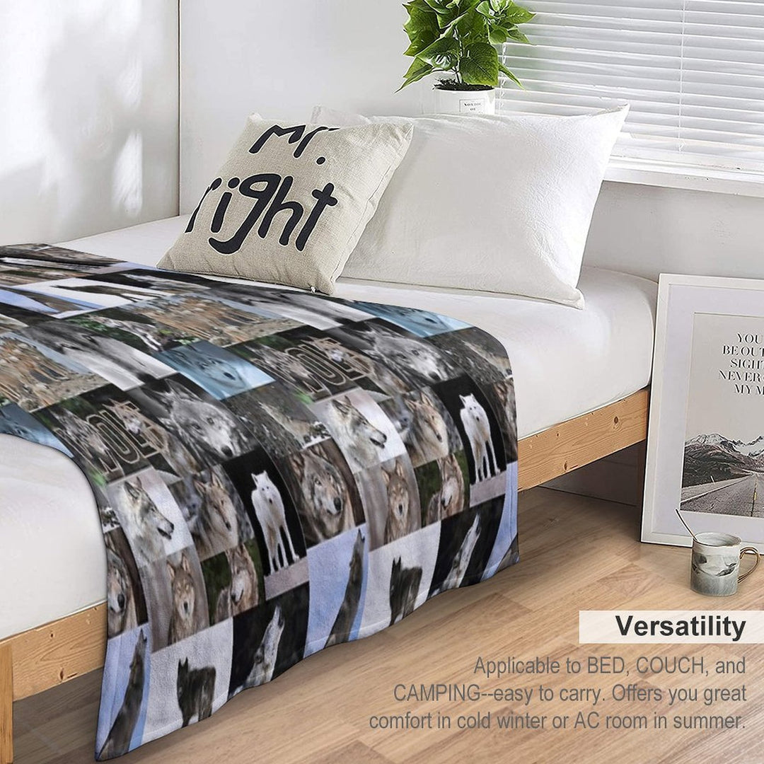 Worrisome Wolves Gift-ready Throw Blanket