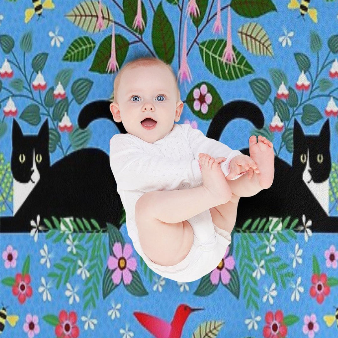 Katie And The Hummingbird Durable Throw Blanket