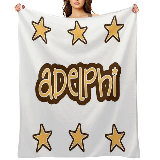Adelphi University Travel-friendly Throw Blanket