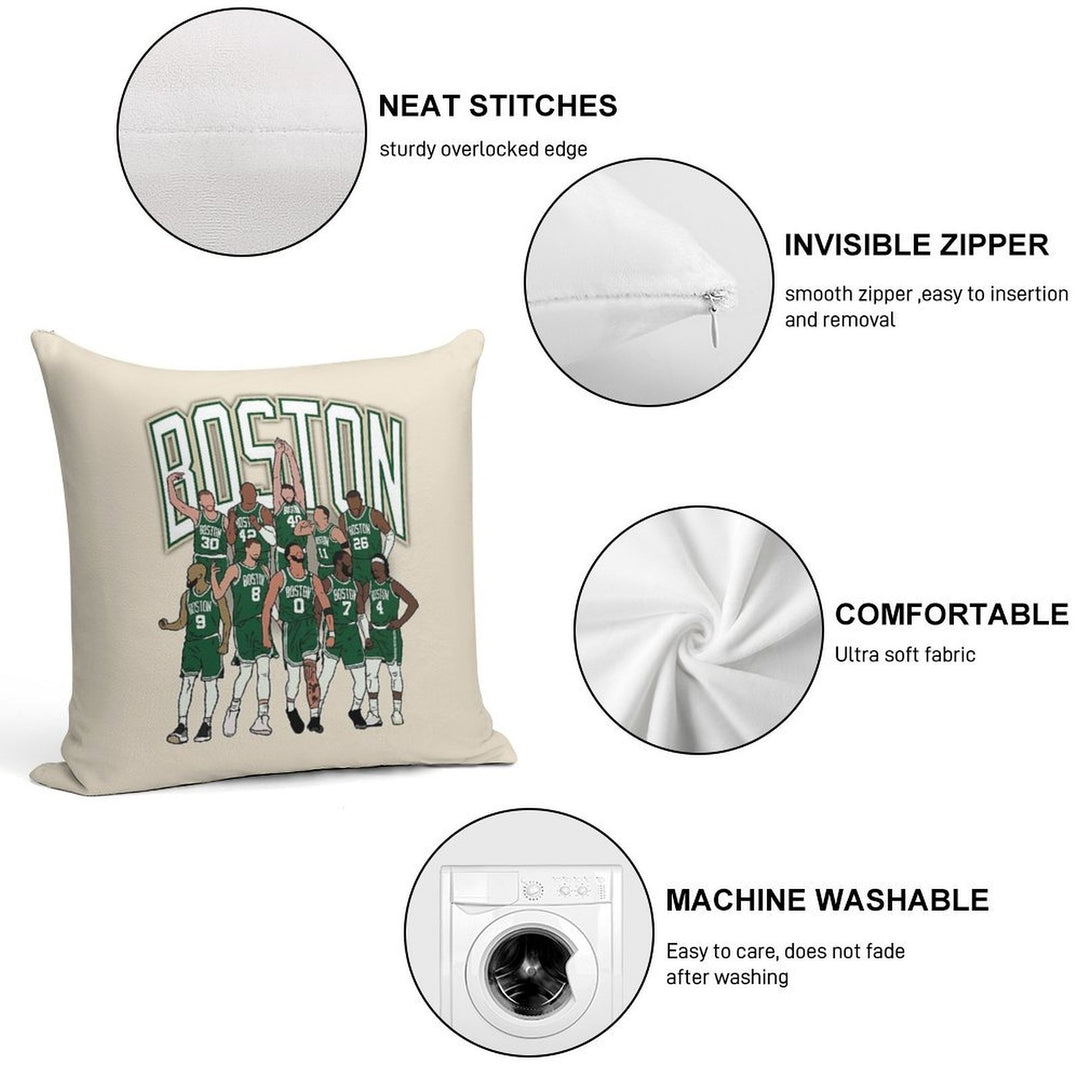 Boston 2023-24 Championship Soft Warmth Comfort Throw Pillow