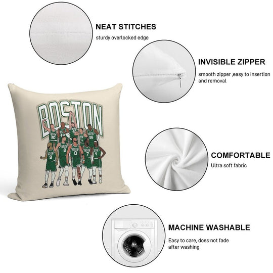 Boston 2023-24 Championship Soft Warmth Comfort Throw Pillow