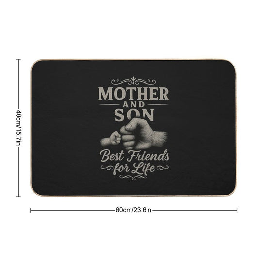 Mother And Son Best Friends for Life Matching Outfit  High-Traffic Bath Mat