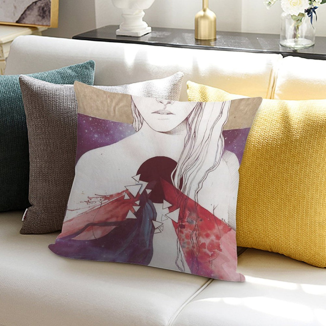 Supermassive Black Hole Soft High-Density Material Throw Pillow