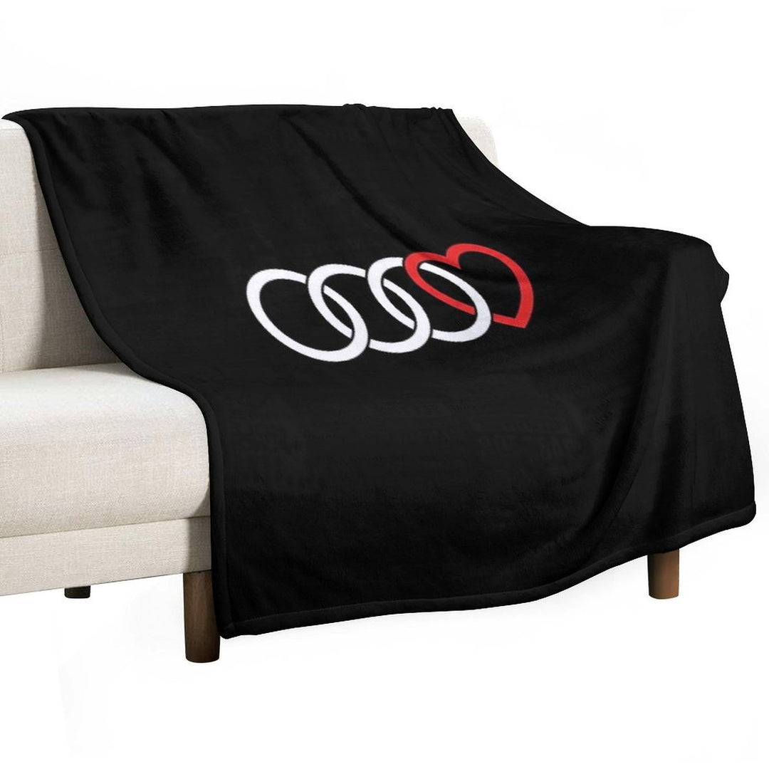 Audi Love (Dark) Durable Throw Blanket