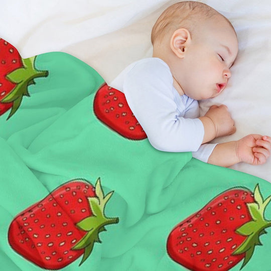 Strawberry Quick-dry Throw Blanket