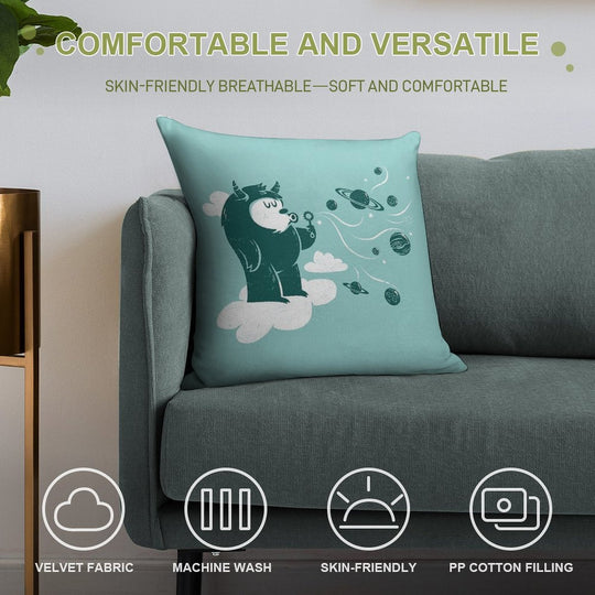 Universal Fun Soft High-Density Material Throw Pillow