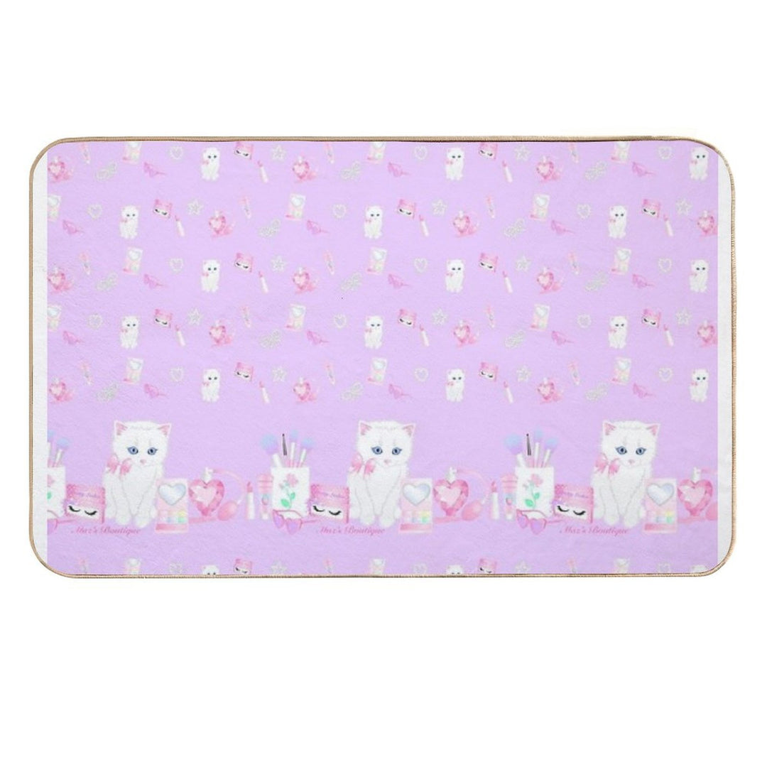 Cosmetics Kitten  Stain-Proof Bath Mat