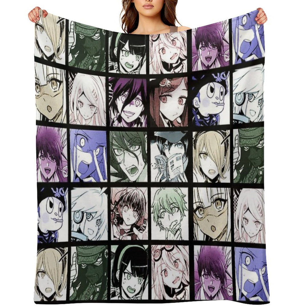 DRV3 Manga Collection (Colored) Plush Throw Blanket