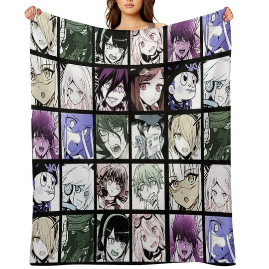 DRV3 Manga Collection (Colored) Plush Throw Blanket