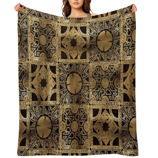 Lament Configuration Spread Shrink-resistant Throw Blanket