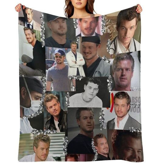 Mark Sloan Collage Multi-functional Throw Blanket