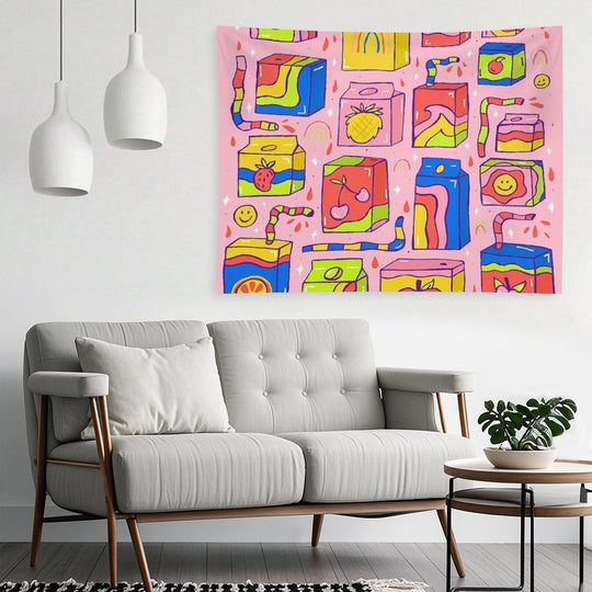 Juice Box Print Tapestry