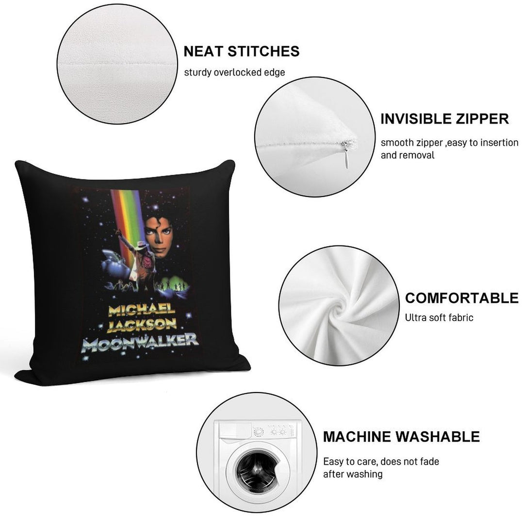 Retro Moonwalker Miichael Jaackson Soft Ultra-Soft Texture Throw Pillow