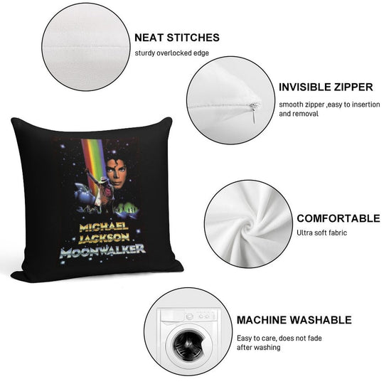 Retro Moonwalker Miichael Jaackson Soft Ultra-Soft Texture Throw Pillow