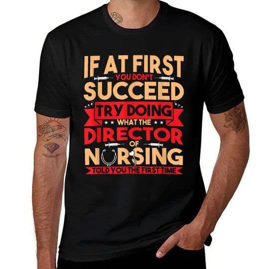 Best Director Of Nursing Nurse Appreciation Gifts Womens Black Nursing Director  Trendy Pattern T-Shirt