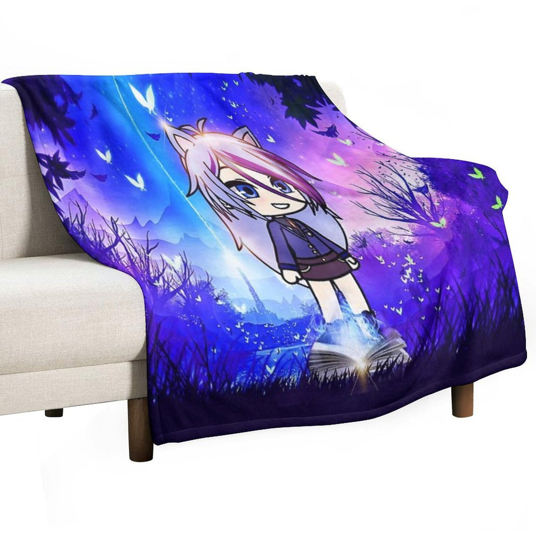 Gacha Life in The Magic Forest Easy Care Throw Blanket