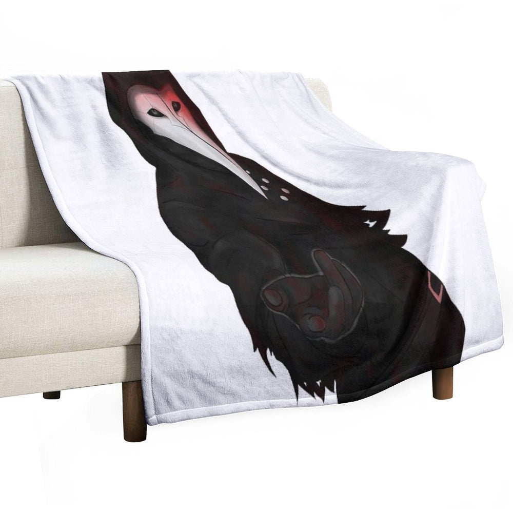 SCP-049 Plague Doctor Shrink-resistant Throw Blanket
