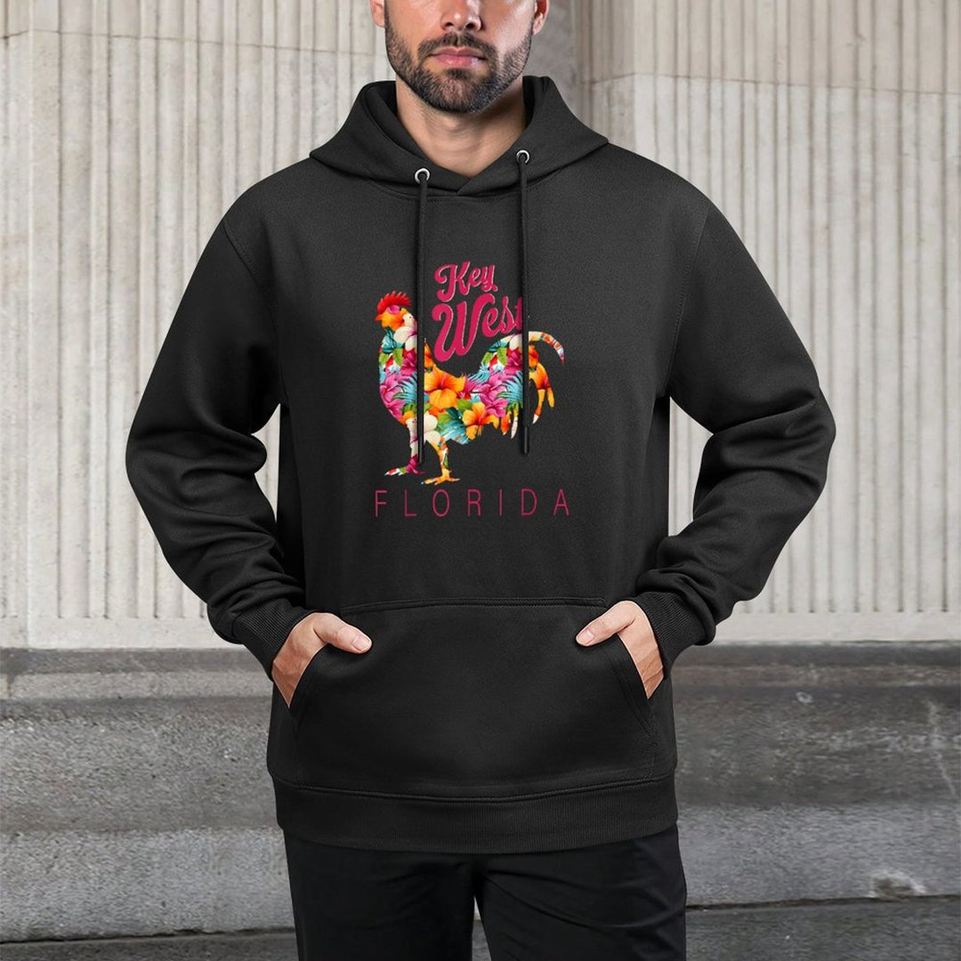Key West Islands Florida Hibiscus Flower Chicken Casual Wear Hoodie