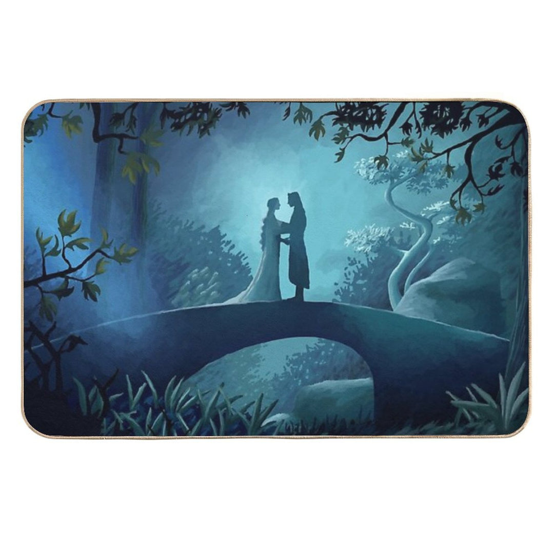 Arwen And Aragorn  Eco-Friendly Bath Mat