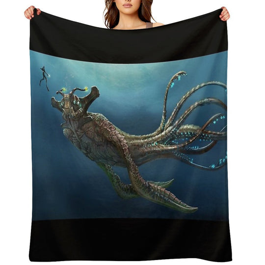 Sea Emperor Transparent Anti-pilling Throw Blanket