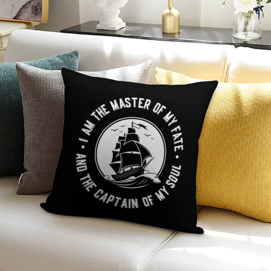 I Am The Master of My Fate And The Captain of My Soul. Ships Soft Bedroom Essential Throw Pillow