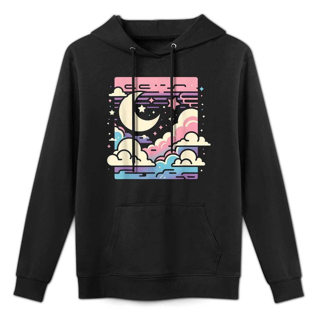 Clouds Vaporwave Aesthetic Japanese Anime Kawaii Layering Staple Hoodie