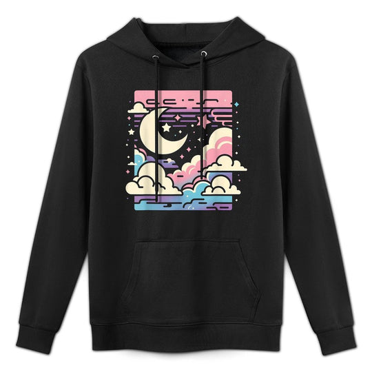 Clouds Vaporwave Aesthetic Japanese Anime Kawaii Layering Staple Hoodie