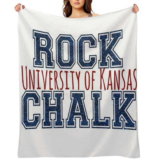 Rock Chalk All-season Throw Blanket