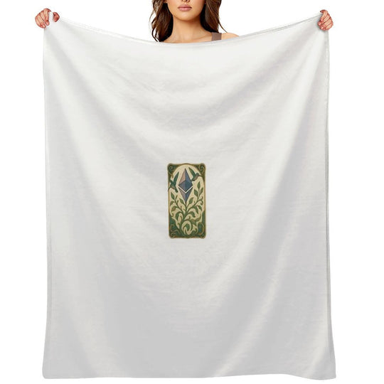Ethereum Plant Growing Upward Lightweight Throw Blanket