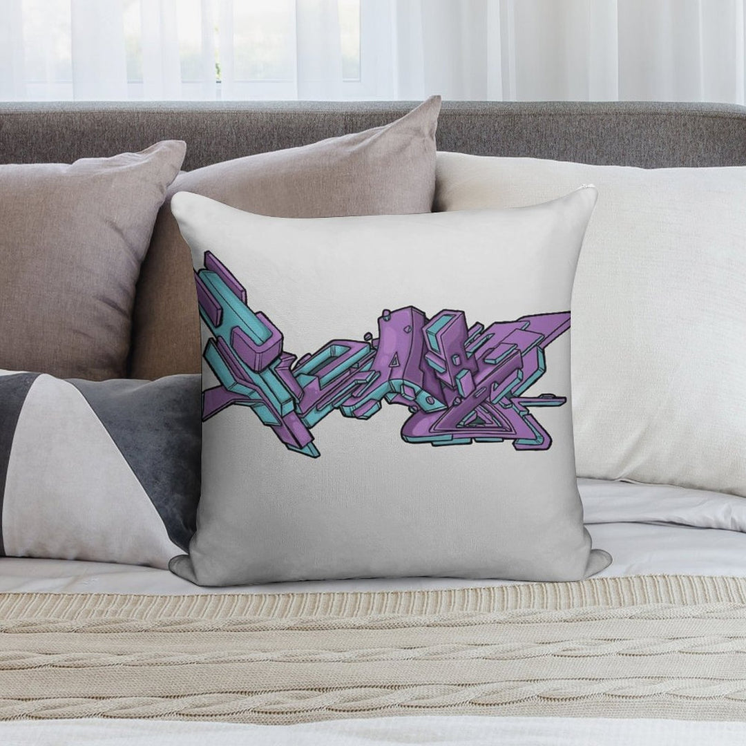 Grape Ice Soft High-Density Material Throw Pillow