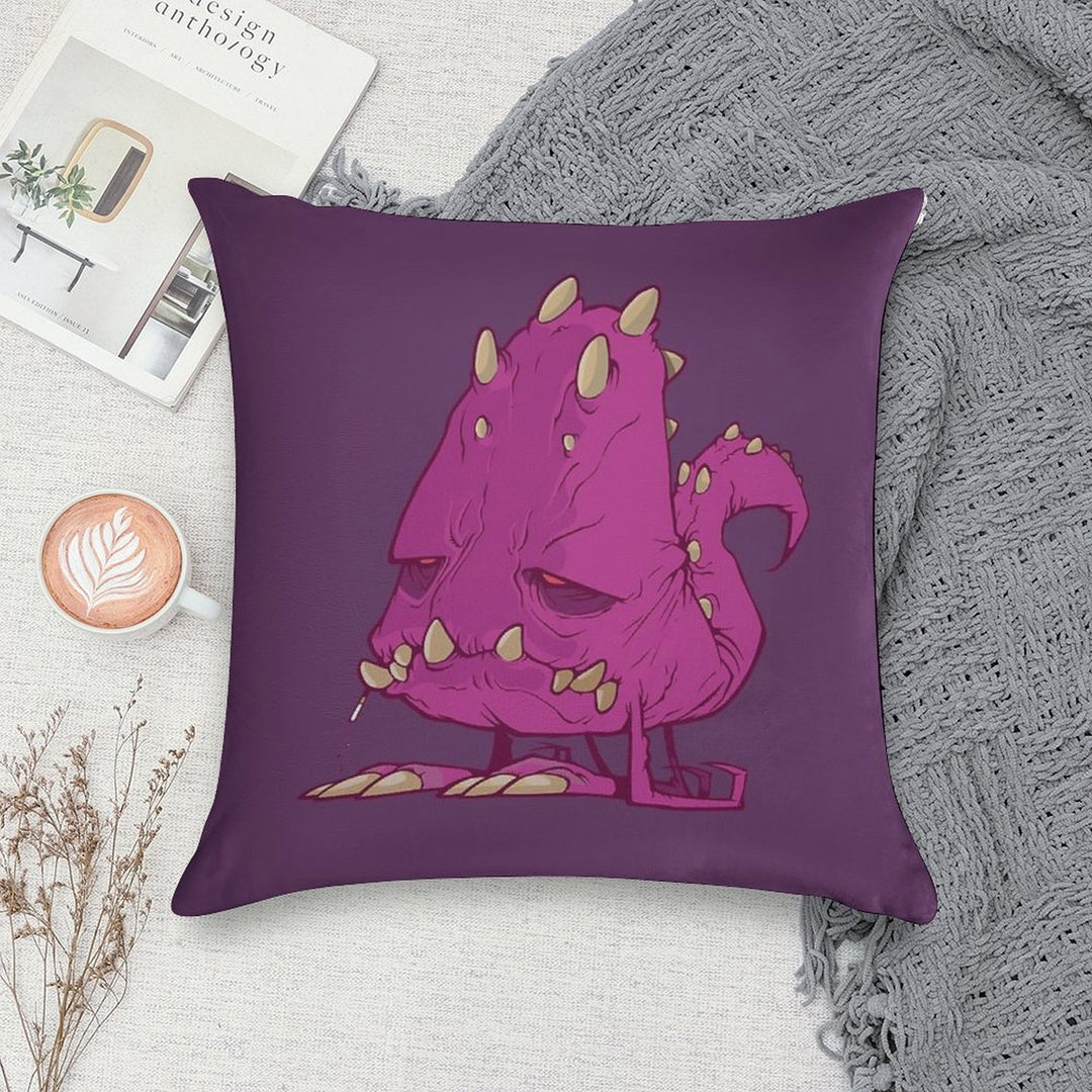 Monster-vector Soft Multiple Sizes Throw Pillow