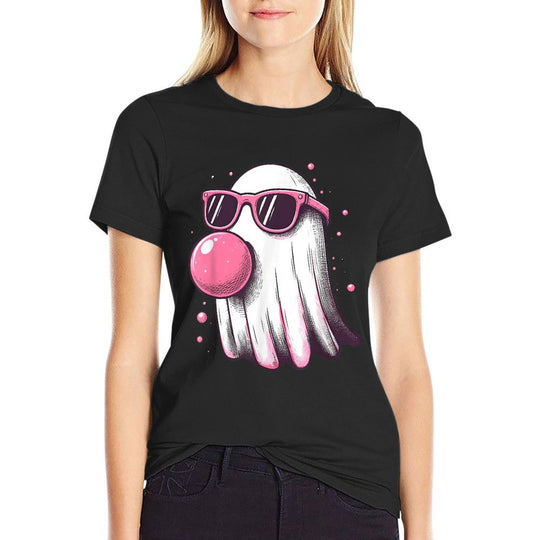 Cute Little Ghost Pastel Goth Bubble Gum Cool Halloween  Moisture-wicking T-Shirt