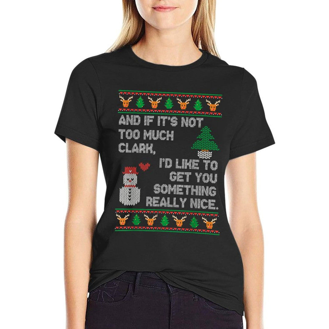 Ugly Christmas Sweater Winter Vacation Christmas Tree  Graphic-printed T-Shirt
