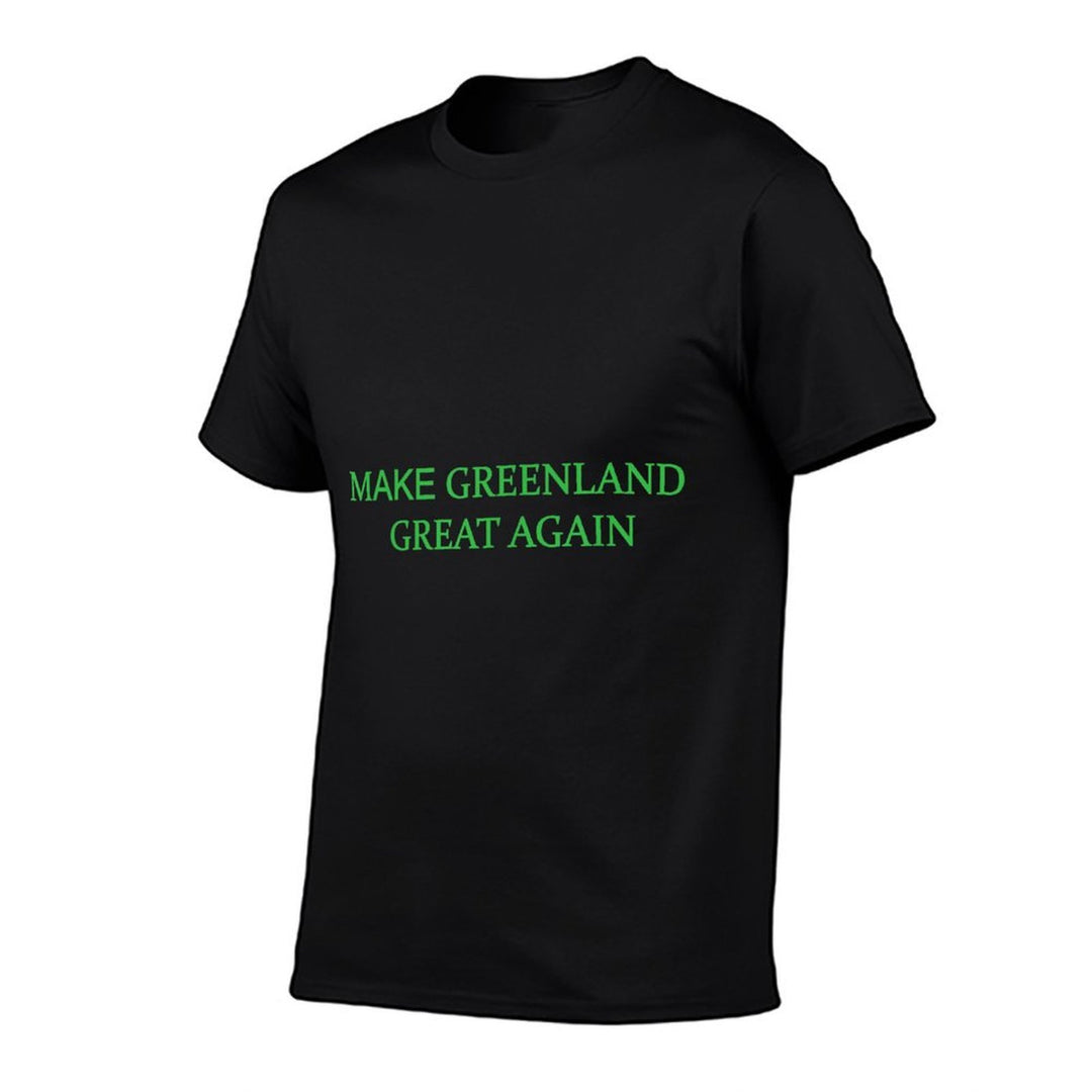 Make Greenland Great Again Green Trump Meme Mens Womens  Rolled Sleeves T-Shirt