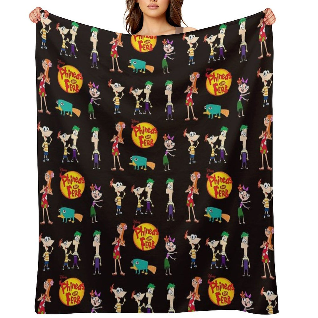 Phineas And Ferb Eco-conscious Throw Blanket