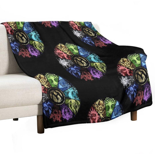 MTG  Faded Guild Wheel Sustainable Throw Blanket