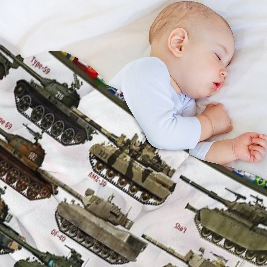 Cold War Main Battle Tanks Gift-ready Throw Blanket