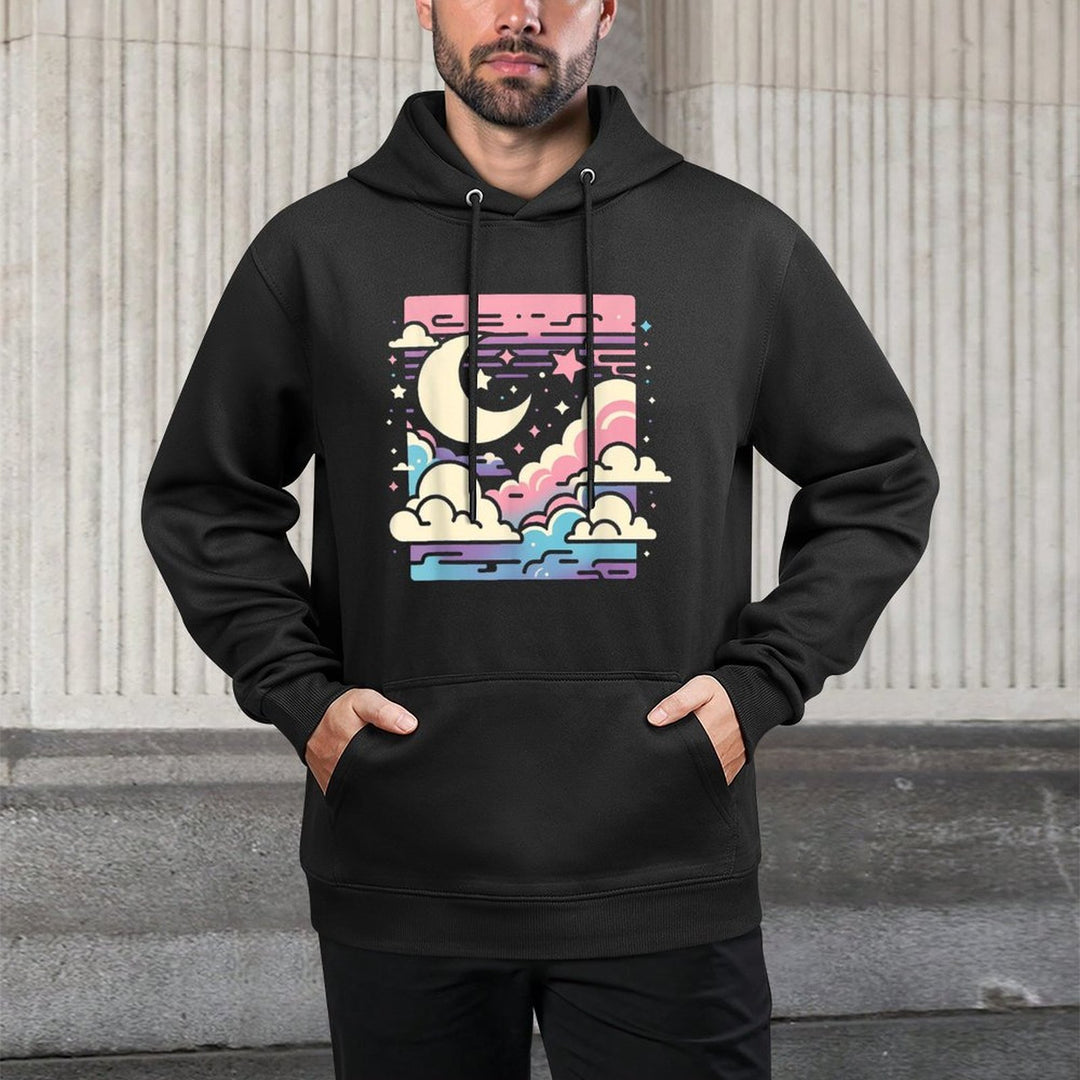 Clouds Vaporwave Aesthetic Japanese Anime Kawaii Layering Staple Hoodie