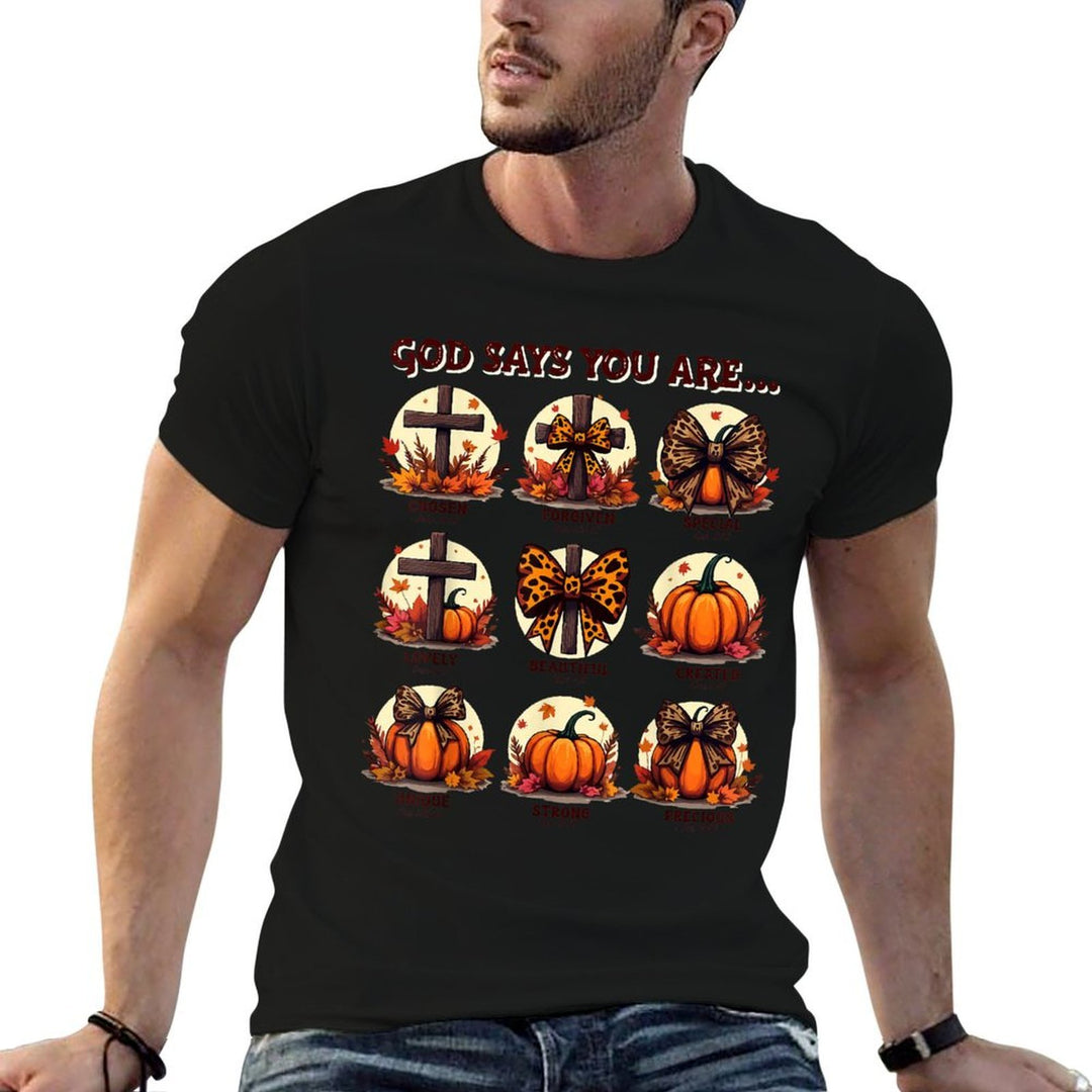Are You Fall-O-Ween Jesus Christian Halloween Cross  Stretchy T-Shirt