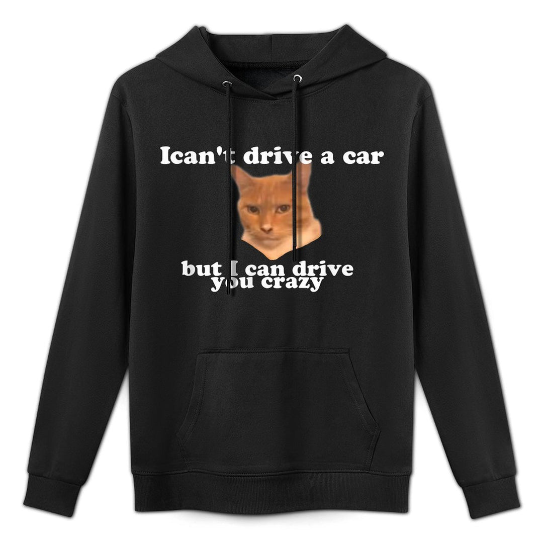 Funny Cat Meme Medium-Weight Fabric Hoodie