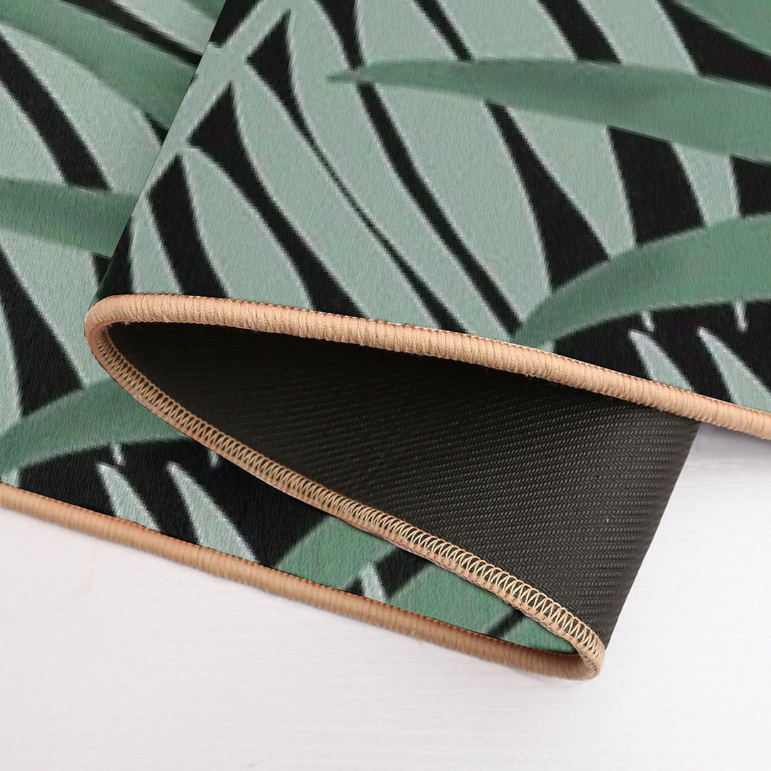 Green Palm Fronds  Pet-Safe Bath Mat