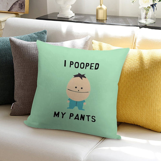 I Pooped My Pants Soft Hidden Zipper Throw Pillow