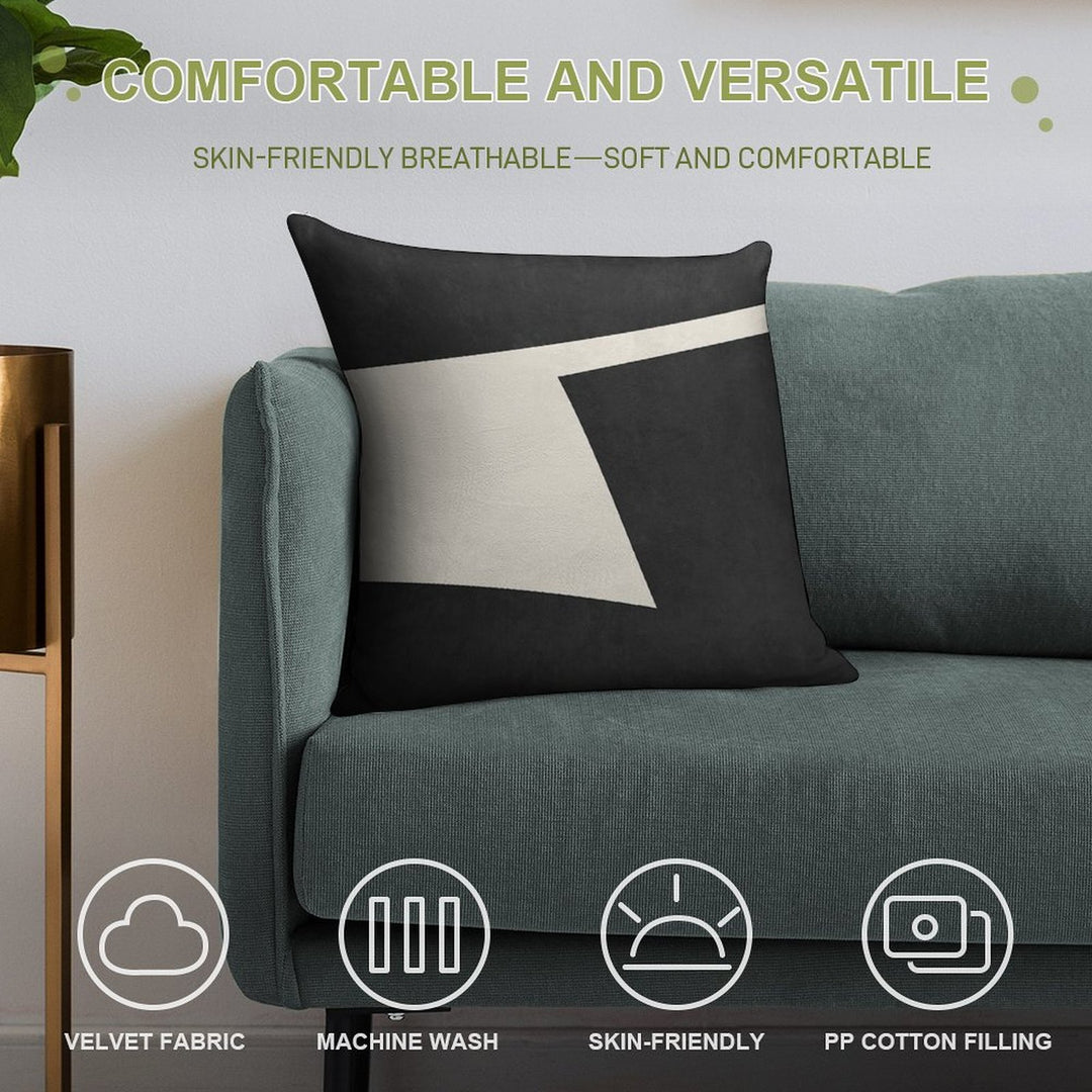 ABSTRACT SHAPES 02 Soft Style Accent Throw Pillow