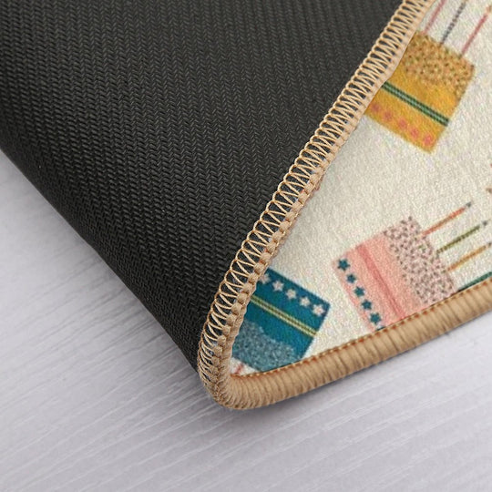 Merry And Bright Cakes Pattern  Stain-Proof Bath Mat