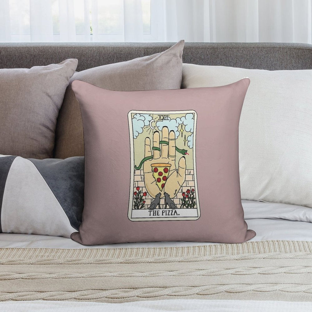 Pizza Reading Soft Durable Construction Throw Pillow